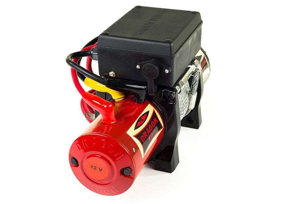 Troliu scurt ,cablu de otel DRAGON WINCH 10000 LBS (trage 4536 kg)