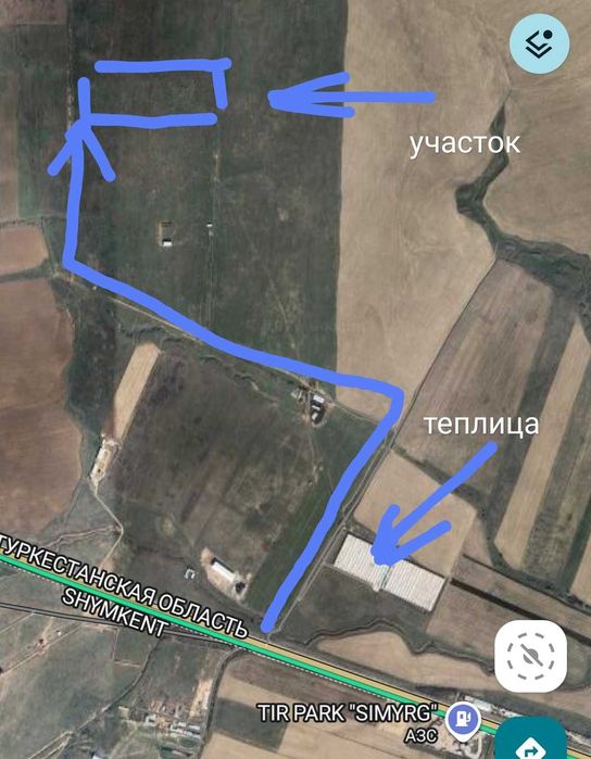 Участок 46 соток, Шымкент
