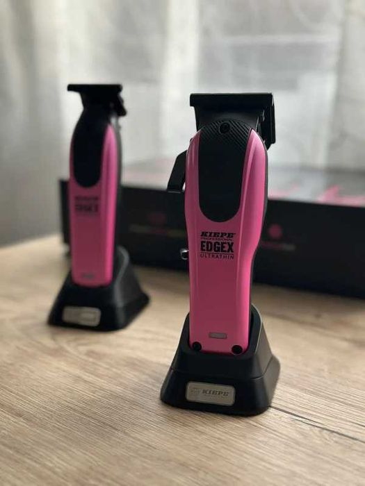 Set Mașină de tuns și contur Kiepe Edge X Pink (Roz) Profesional Aproape nou, Impecabil