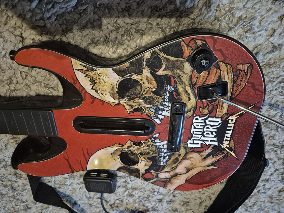 Controller guitar Hero ptr  PlayStation 3 ps3 ps 3 wireless complet cu dongle, Chitara model Les Paul,