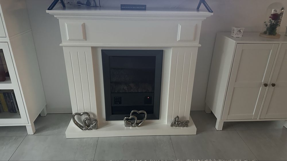 Semineu electric, Alb , telecomanda