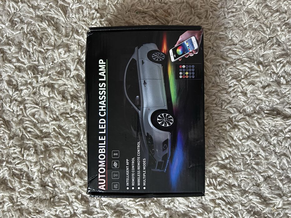 Kit 4 benzi lumina ambientala auto pentru exterior