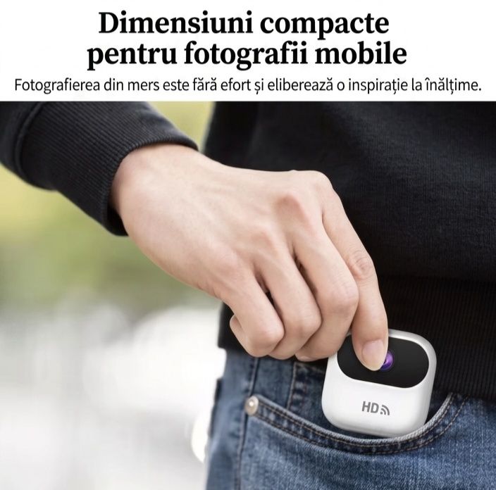 Mini Cameră de Supraveghere Wi-Fi  – Cameră Ascunsă / Monitorizare Copii, Animale, Casă