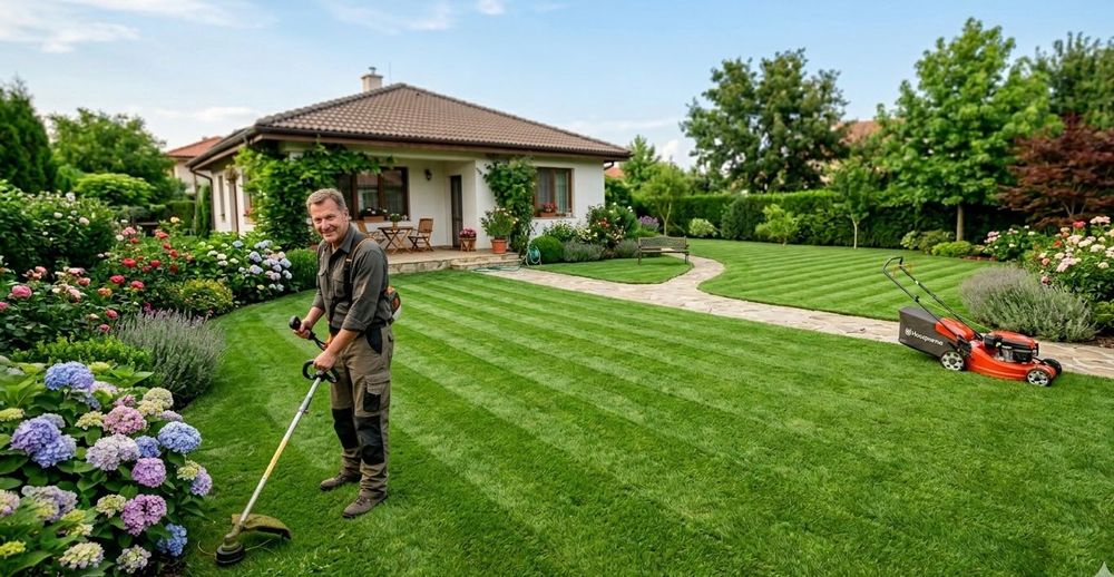 Косене на Трева Почистване на Дворове