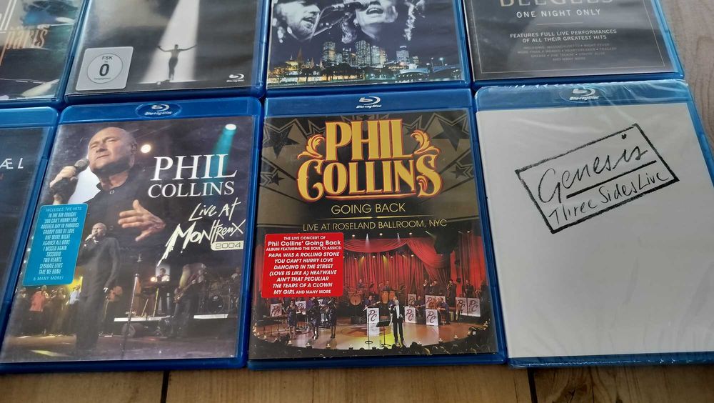 Lot Blu-ray Diana Krall Sade Michael Bolton Phil Collins Genesis etc