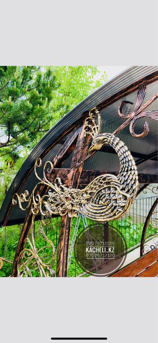 Качели кованые садовые
