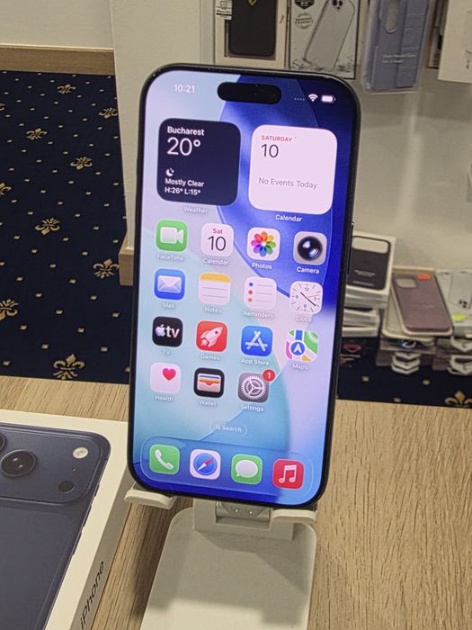 Iphone 17 pro 256gb deep blue - stare absolut impecabila - Baterie 98% - garantie