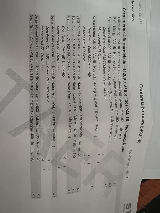 Comoda Staer cu 4 sertare