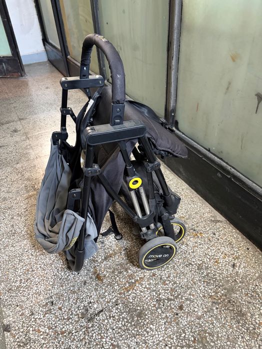 CHIPOLINO Лятна количка MOVE ON сива + зимно покривало