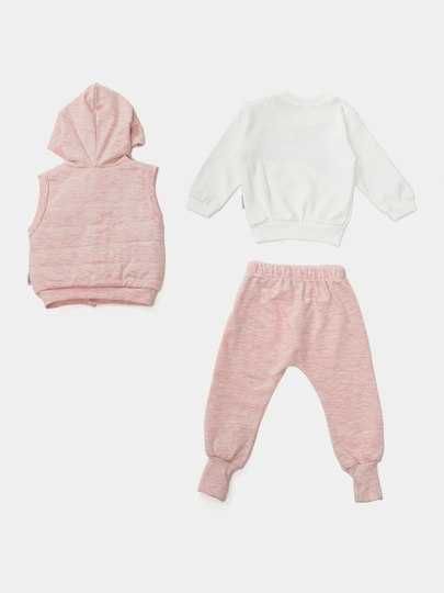 Двойка с жилеткой для девочекразмер 1-2 года без начёса