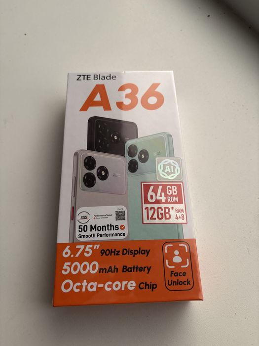 Новый смартфон ZTE Blade A36