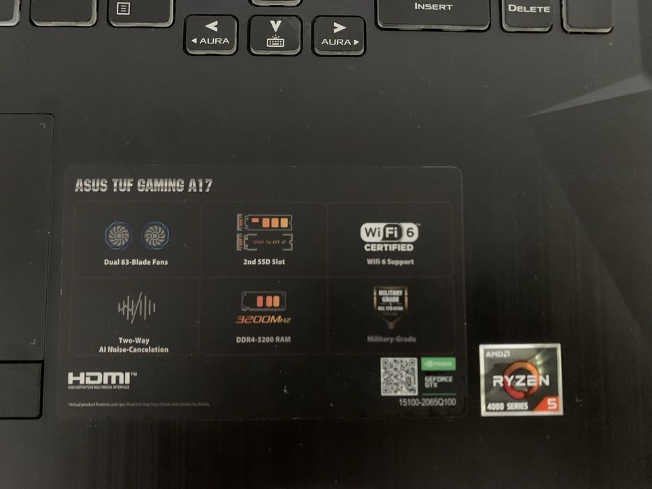 Asus tuf gaming A17