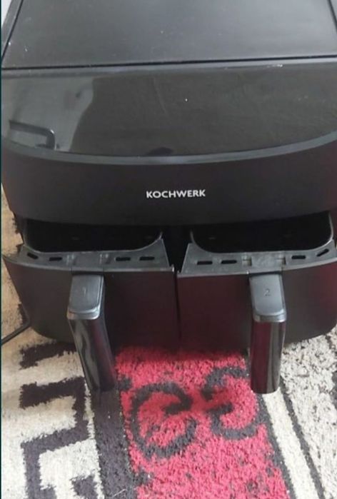 Friptoza aer cald doua compartimente 2x3,5l