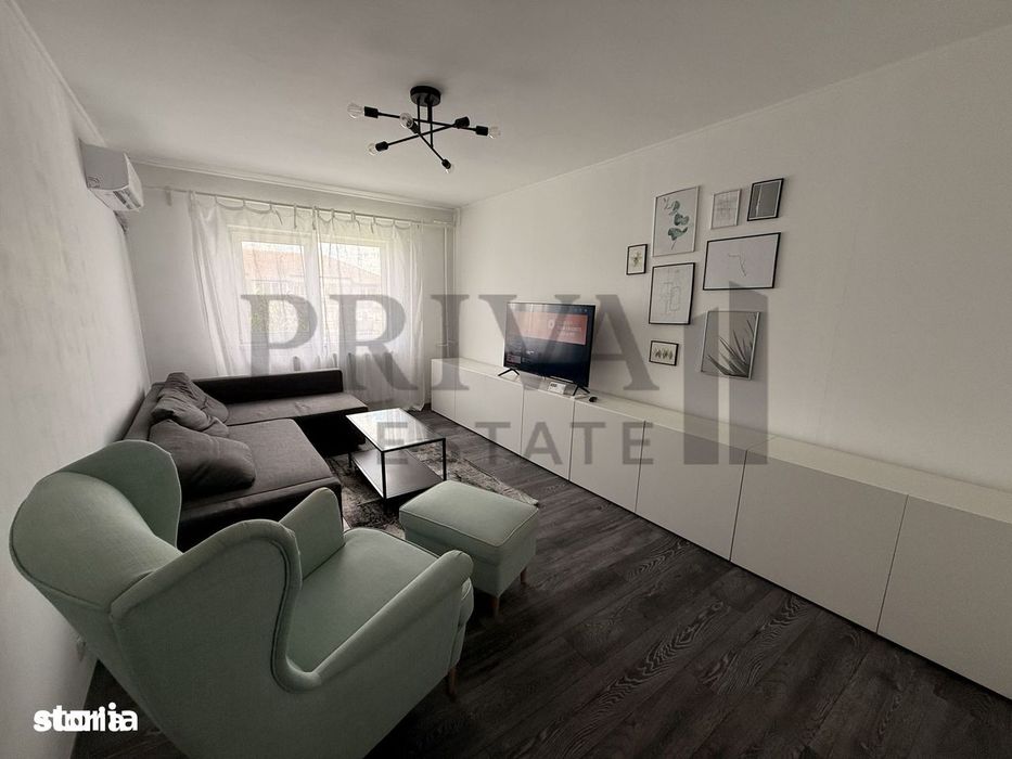 Apartament 2 camere, decomandat, renovat complet, centrala proprie