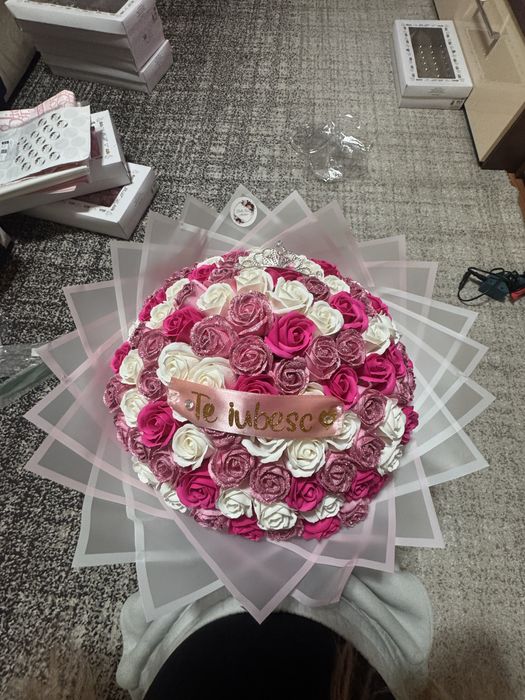 buchet trandafiri de sapun