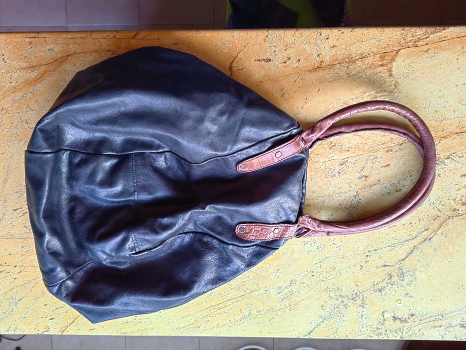 5 бр. Дамски кожени чанти естествени