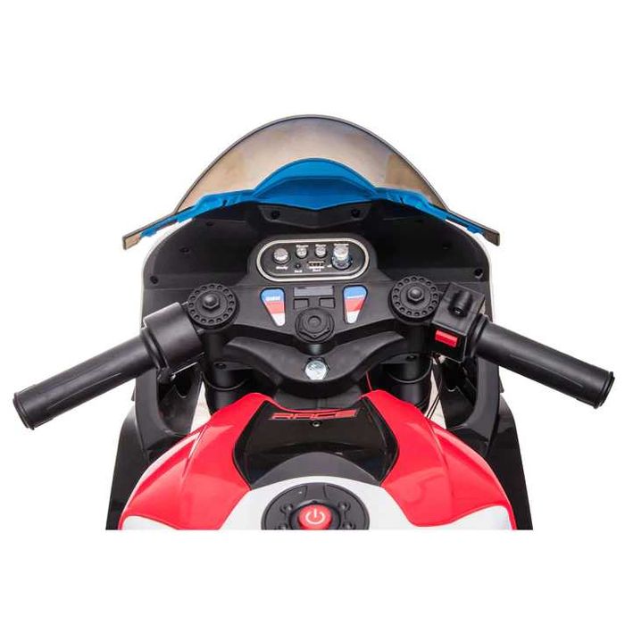 Motocicleta electrica pt. copil 4-9 ani, BMW Hp4 2x 45W 12V 7A, rosie