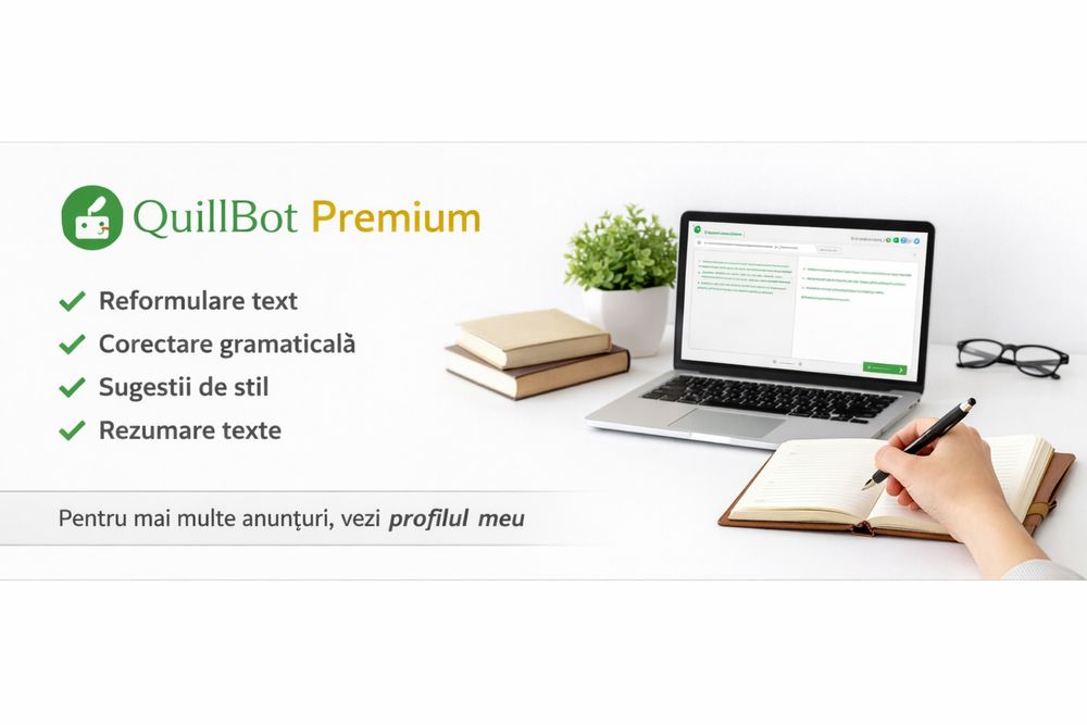 QuillBot Premium – acces pentru redactare și editare texte