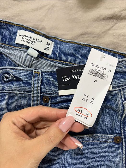 Женские джинсы Abercrombie & Fitch (прямые)