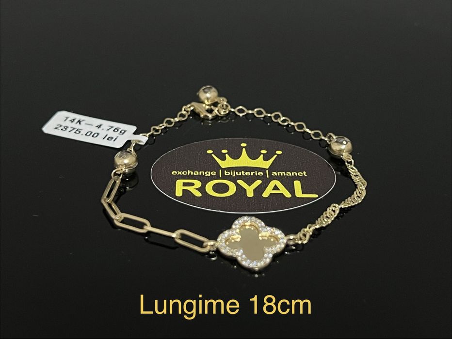 Bijuteria Royal CB : Bratara dama aur nou 14k 4,76gr