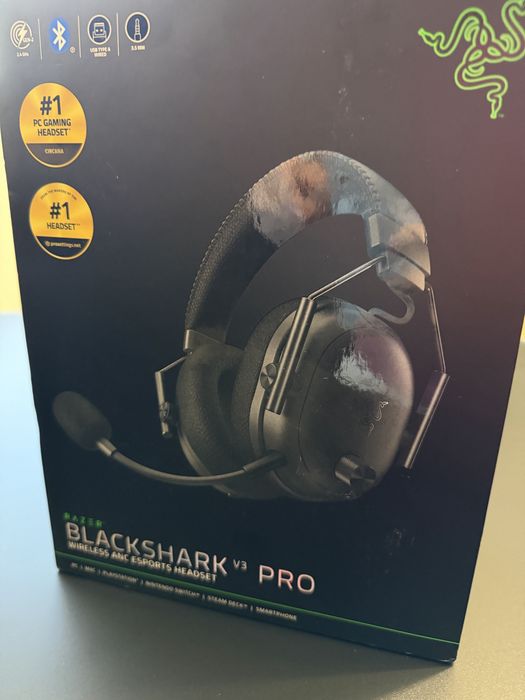 Casti Gaming Wireless RAZER BlackShark V3 Pro, THX Spatial Audio, noi