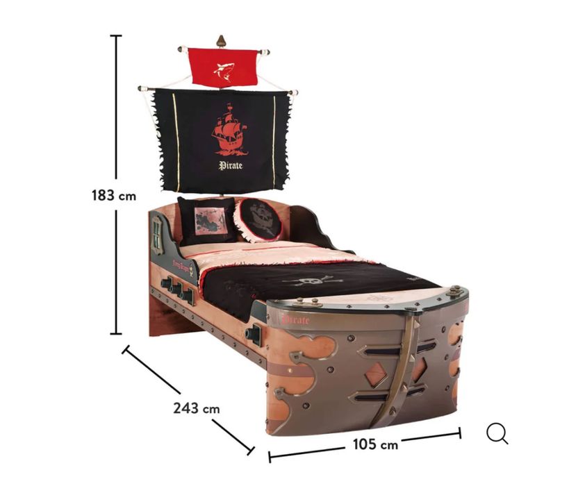 Подростковый кровать пират