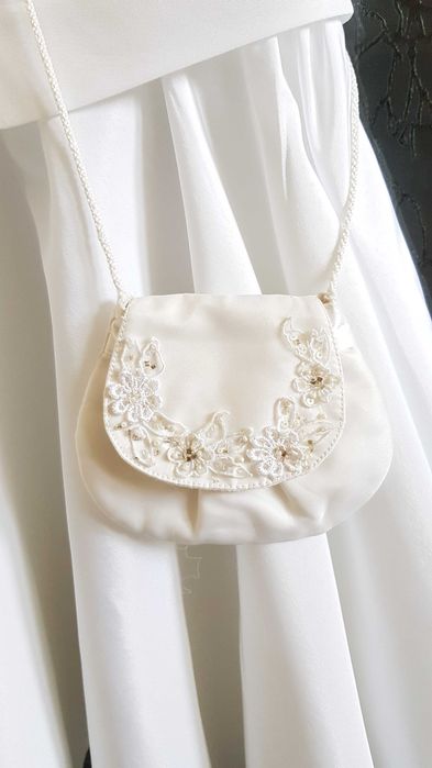 Детска бяла рокля  размер 6 години