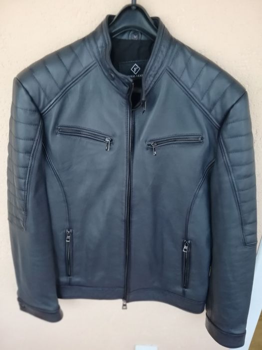 Geaca piele bărbați Natural Leather M