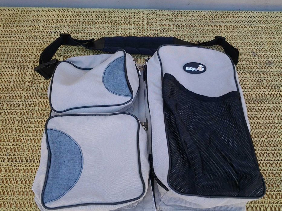 **Landou, 27*20*36 cm, Geanta multifunctionala cu patut pliabil bebe