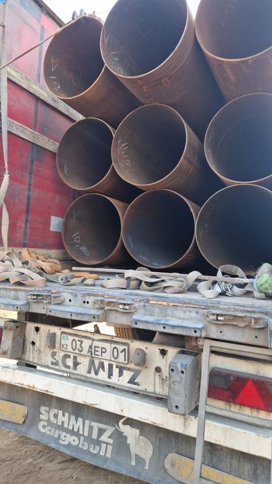 Прямошовная труба 630 электросварная бу восстановленная Туркестан