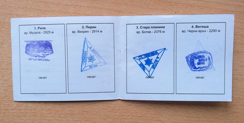 Карти 100 национални туристически обекта