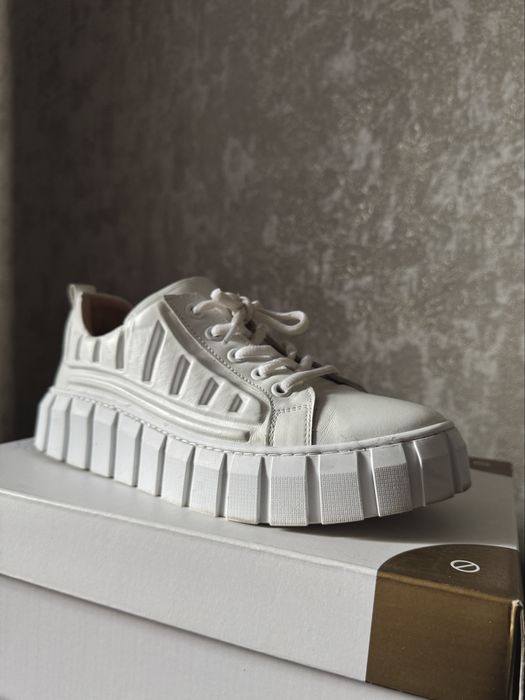 Белые кеды кожаные (Турция)