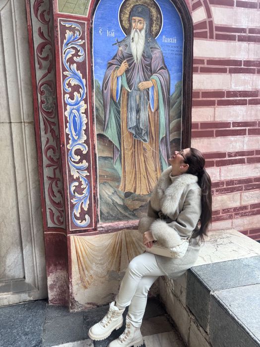 Палто естествен косъм алпака