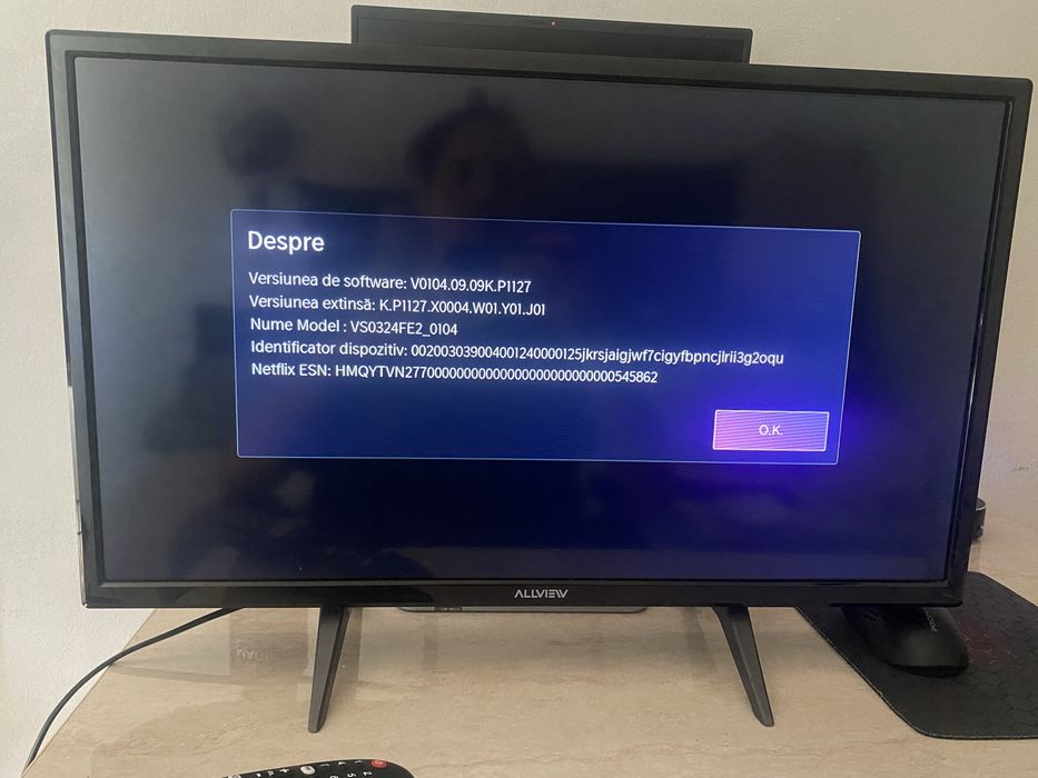 Smart tv 24” ca nou