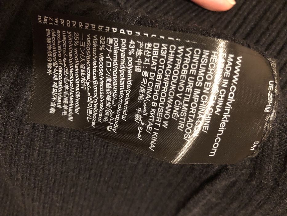 Pulover calvin klein jeans cu lana