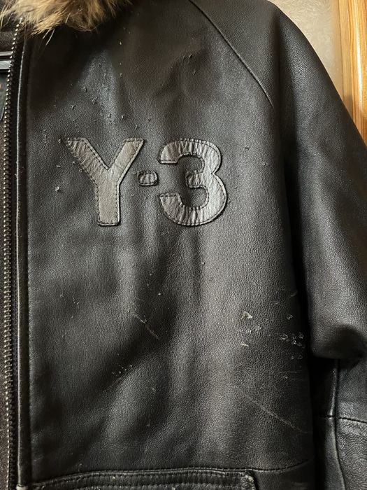 adidas x Yohji Yamamoto кожаная куртка-бомбер