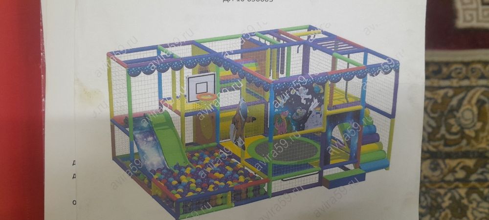 Лабиринт детский, двухуровневый.