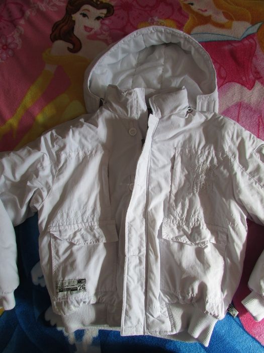 Пухено бяло яке - унисекс