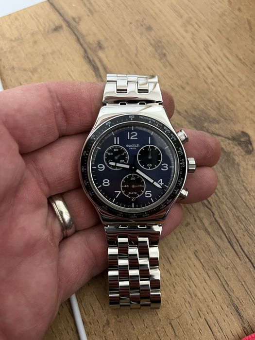 Swatch Chronograph Stainless steel като нов