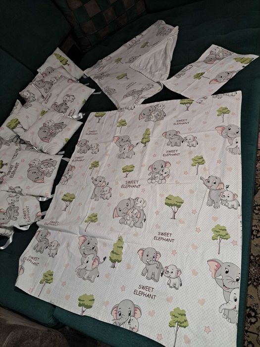 Детски комплект спално бельо да новородено за кошара 60/120