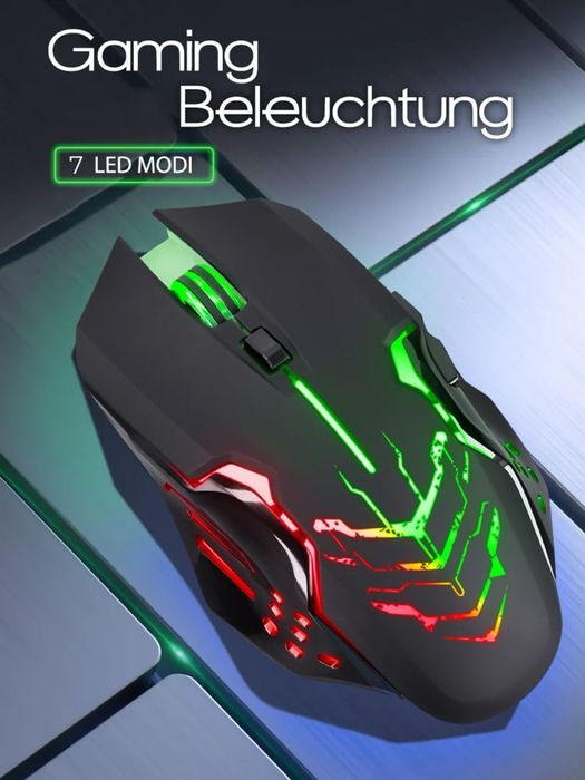 Mouse Gaming Wireless Defender Katana GM-511 RGB, 3200 DPI, USB-C