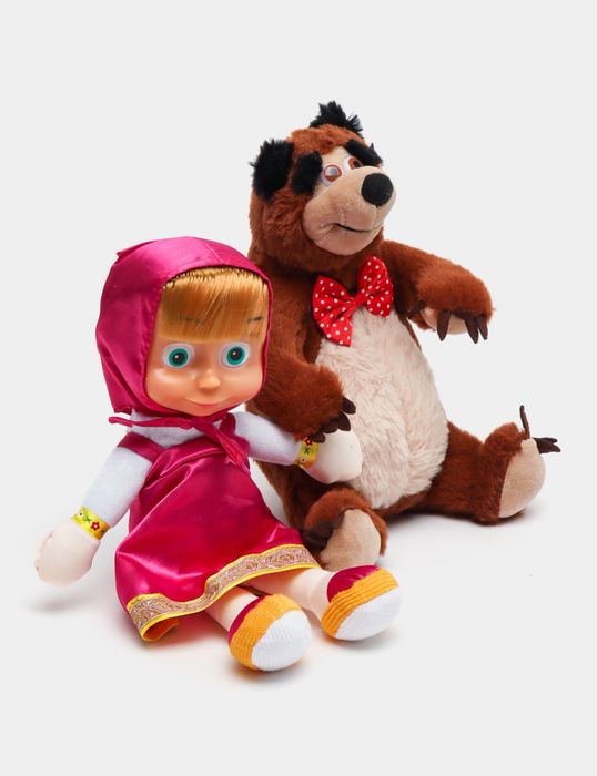 Набор мягких игрушек "Маша и Медведь" (музыкальные)