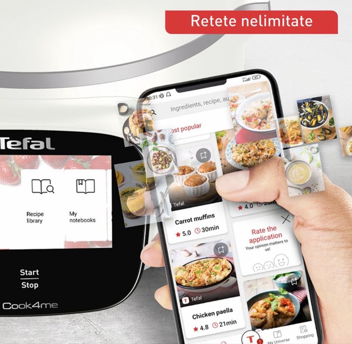 Multicooker TEFAL Cook4me Touch Pro CY9441F2, nou, sigilat