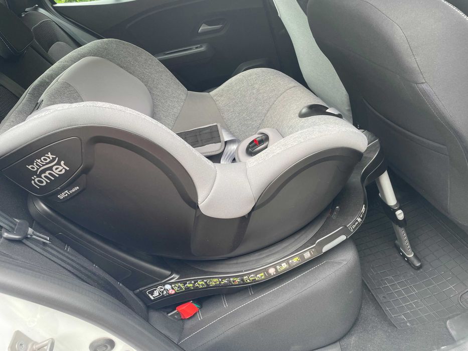 Scaun de masina BRITAX ROMER Dualfix M I-SIZE, Isofix, 0-18kg, gri+scaun de masa
