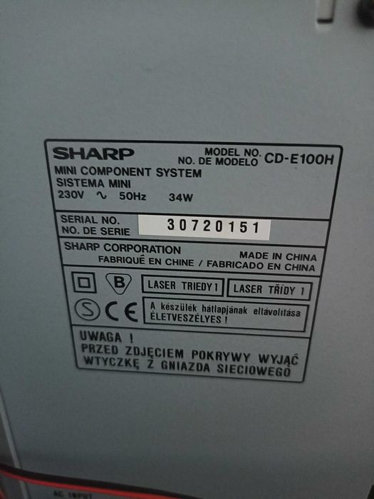 Музикална уредба Sharp