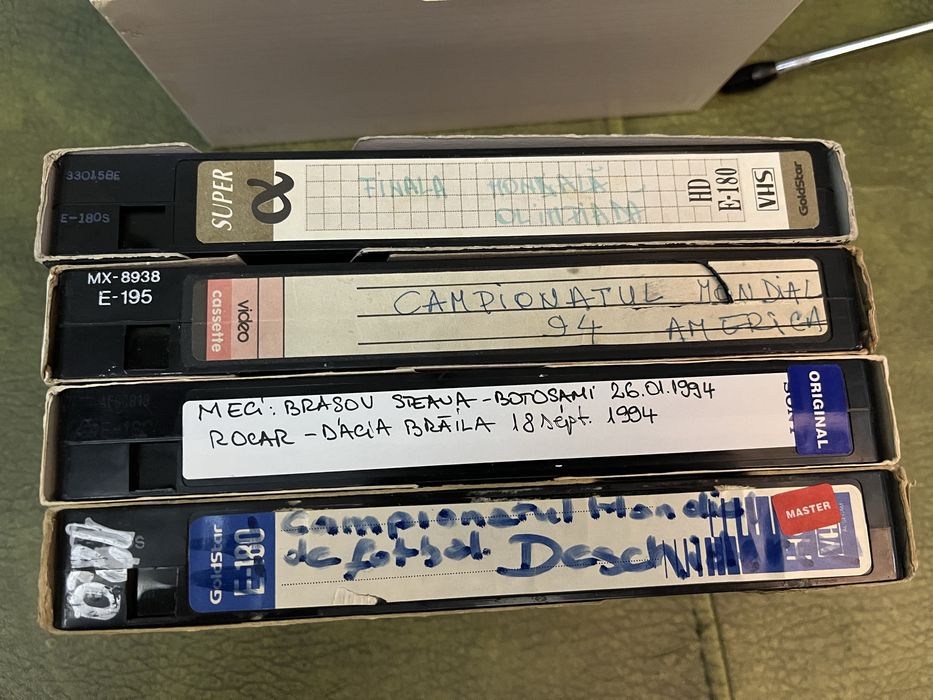 Casete video sport, Ceaușescu 1986, nunti, manele, publicitare