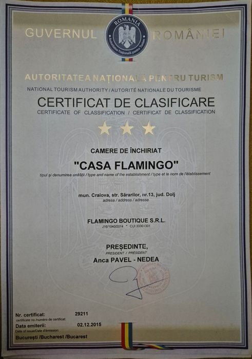 Casa Flamingo, cazare ieftina Craiova, camere de închiriat.Preturi între 170-220 lei /noapte