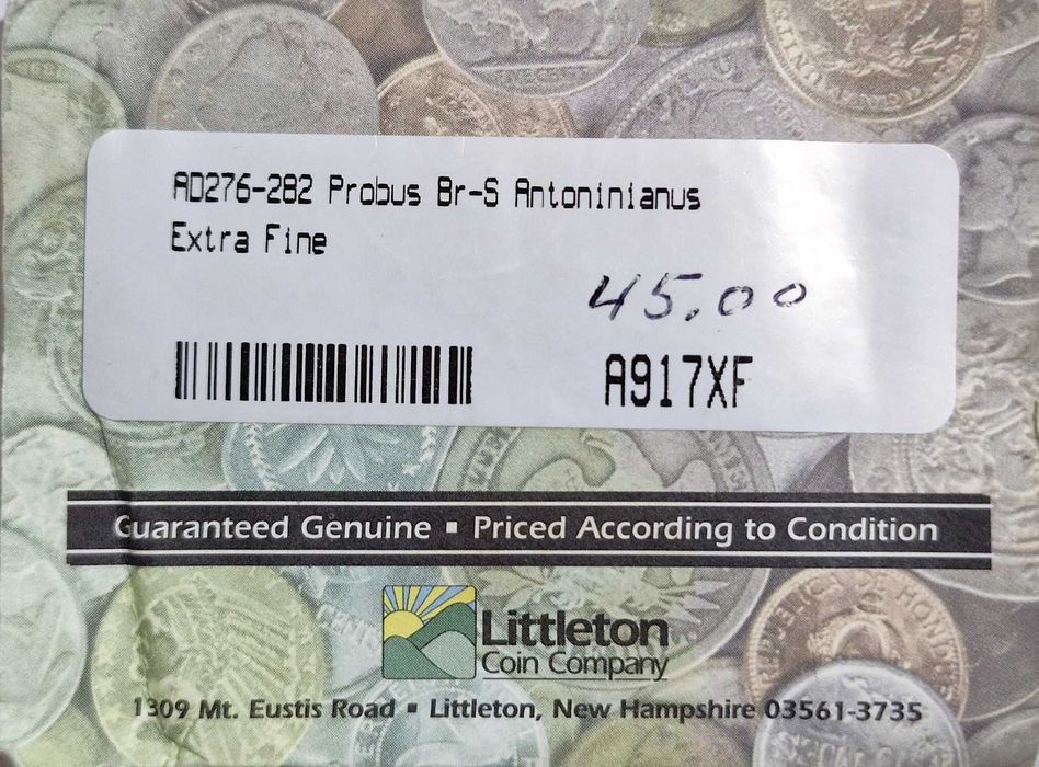 Qadimiy Rim Bronza tangasi (276-282 yil) - Антиквар. Римская монета ст