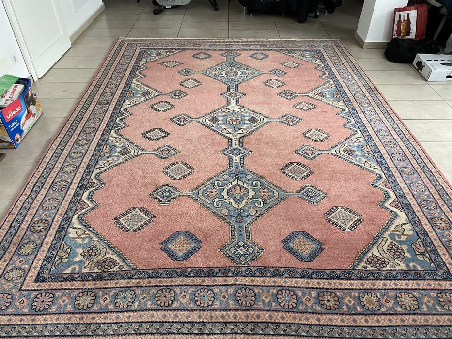 Covor persan  lana lucrat manual