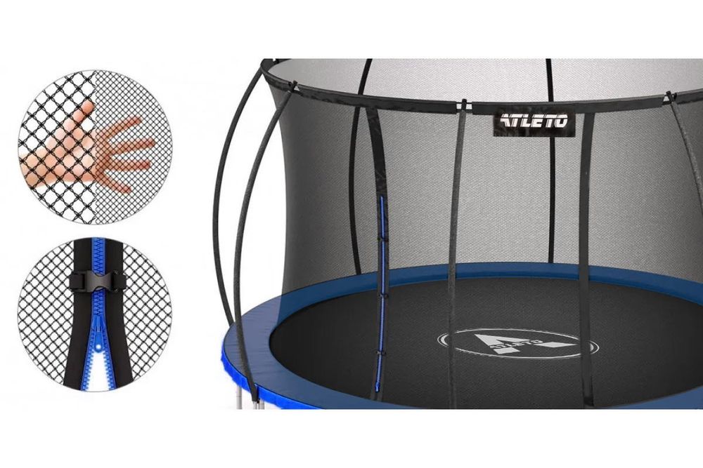 Батут Atleto комплект 183 см + Вътрешна Мрежа + Стълба
